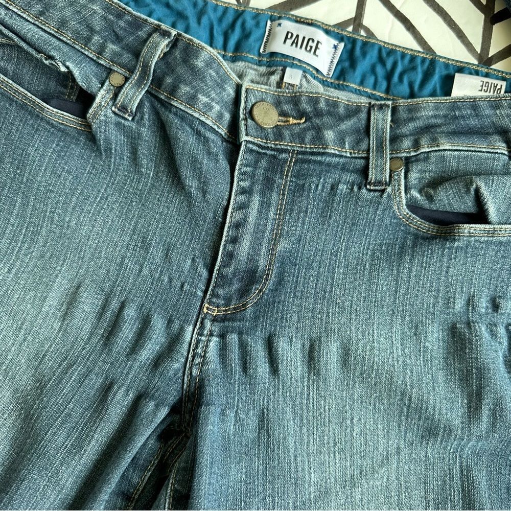 Anthropologie Paige Size 31 Skyline Skinny Medium Wash Jean - Picture 5 of 5